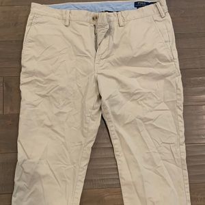 Men’s Beige Polo Ralph Lauren Slim Fit Chino Pants